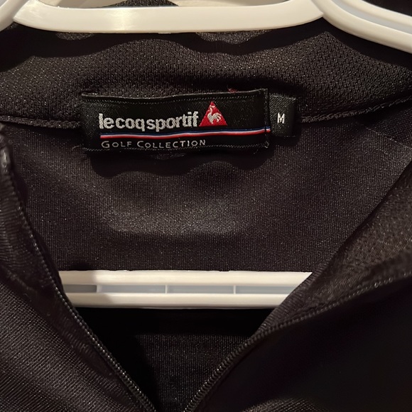 Le Coq Sportif black golf shirt - Picture 4 of 9